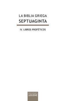 biblia griega septuaginta iv: libros profeticos-9788430119158