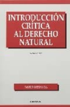 introduccion critica al derecho natural-9788431307158