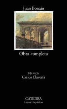 obra completa-juan boscan-9788437616858