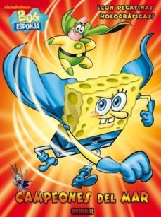 bob esponja: campeones del mar: libro de colorear y actividades c on pegatinas holograficas-9788444168258