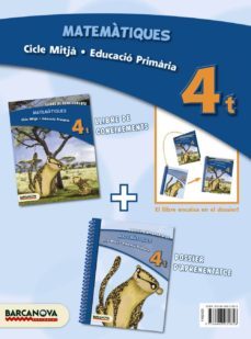matematiques 4t cm. llibre i dossier ed 2013 cataluña/baleares catala-9788448931858
