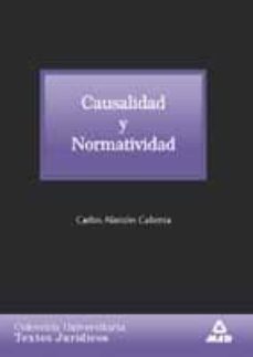 causalidad y normatividad-carlos alarcon cabrera-9788466502658