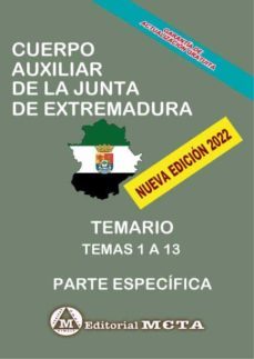 cuerpo auxiliar especialidad administracion general temario especifico (temas 1-13) junta de extremadura-9788482195858