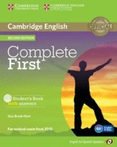 complete first certificate for spanish speakers student s book with answers with cd-rom 2nd edition-9788483238158