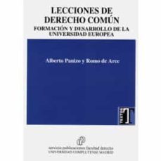 lecciones de derecho comun-9788484812258