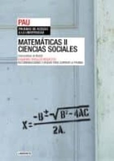 pau madrid matematicas-ciencias sociales ii + separata-9788484834458