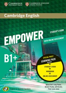 cambridge english empower for spanish speakers b1+ student s book with online assessment and practice and workbook-9788490361658