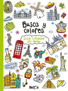 busca y colorea: viaje alrededor del mundo-9789037493658