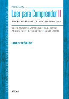 programa leer para comprender ii- libro teorico (ebook)-cesare cornoldi-andrea casajus-aldo rodolfo ferreres-9789501204858