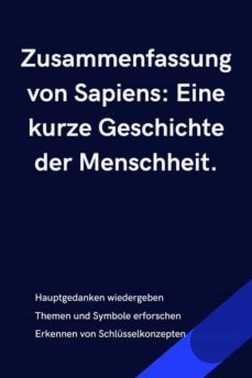 zusammenfassung von sapiens: eine kurze geschichte der menschheit. (ebook)-9791222047058