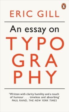 an essay on typography-eric gill-9780141393568
