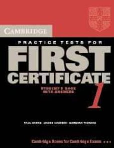 cambridge practice test for first certificate 1 selft-study stude nts book-louise hashemi-barbara thomas-9780521498968
