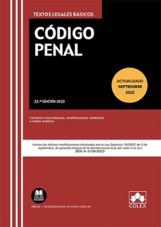 codigo penal. (actualizado a septiembre 2022)-9788413596068
