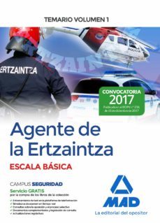 agente de la ertzaintza. escala basica. temario volumen 1-9788414213568