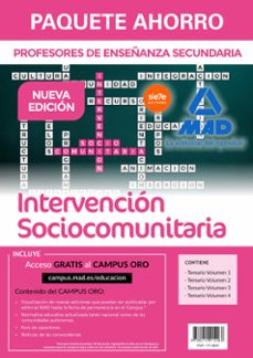 paquete ahorro intervencion sociocomunitaria cuerpo de profesores de enseñanza s-9788414214268