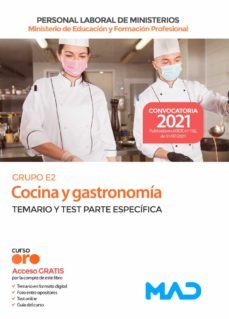 cocina y gastronomía (grupo profesional e2) del ministerio de educación y formación profesional.-9788414249468