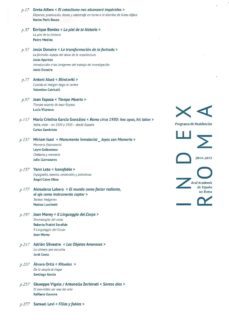 index roma: programa de residencias en la real academia de españa en roma 2014-2015-9788416248568