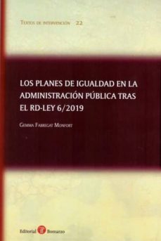 planes de igualdad en la administracion publica tras el rd ley 6/2019-9788417310868