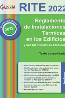 rite 2022. reglamento de instalaciones termicas en los edificios y sus instrucciones tecnicas-9788419034168
