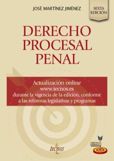 derecho procesal penal (ebook)-jose martinez jimenez-9788430994168