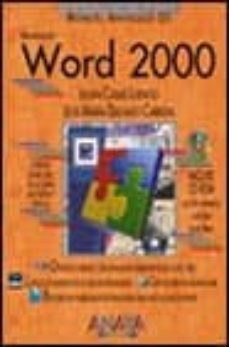 word 2000 (manuales avanzados) (incluye cd-rom)-9788441509368