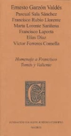 homenaje a francisco tomas y valiente-9788461595068