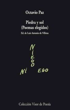 PIEDRA Y SOL POEMAS ELEGIDOS OCTAVIO PAZ VISOR LIBROS S.L