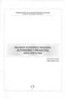 balance economico regional (autonomias y provincias)-9788489116368
