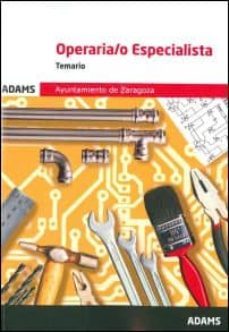 operaria/o especialista ayuntamiento de zaragoza-9788490844168