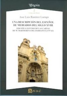 una descripcion del español de mediados del siglo xviii-9788492658268