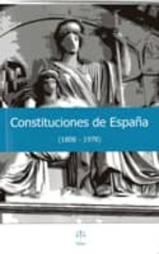 constituciones de españa (1808-1978)-9788492754168