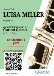 bb clarinet 4 part of "luisa miller" for clarinet quintet (ebook)-9791221377668