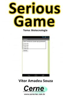 serious game tema: biotecnologia (ebook)-vitor amadeu souza-3410002253378