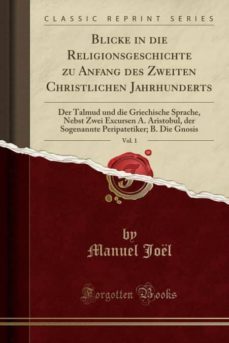 blicke in die religionsgeschichte zu anfang des zweiten christlichen jahrhunderts, vol. 1-9780259748878