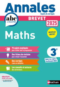 annales abc du brevet 2025 - maths 3e - sujets et corriges + fiches de revisions - epub (ebook)-carole feugere-gilles mora-9782095035778