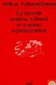 le monde comme volonte et comme representation-9782130536178
