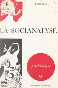 la socianalyse (ebook)-remi hess-9782307477778