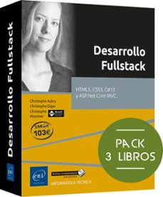 desarrollo fullstack pack de 3 libros: html5, css3, c 12 y asp.net core mvc-9782409051678