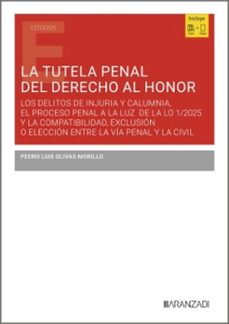 la tutela penal del derecho al honor-pedro luis olivas morillo-9788410855878