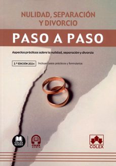 nulidad, separacion y divorcio. paso a paso 2024 aspectos os sobre la nulidad, separacion y divorcio-9788411945578