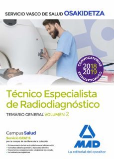 tecnicos especialistas de radiodiagnostico del servicio vasco de salud-osakidetz: temario general (vol. 2)-9788414215678