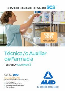 técnica/o auxiliar de farmacia del servicio canario de salud. temario volumen 2-9788414230978