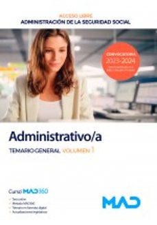 administrativo/a de seguridad social (acceso libre) de la administracion general de estado.-9788414276778