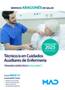 tecnico/a en cuidados auxiliares de enfermeria temario materia especifica volumen 1-9788414292778