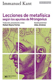 lecciones de metafisica segun los apuntes de mrongovius-9788432321078
