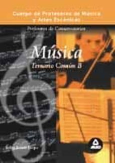profesores de musica, artes escenicas y conservatorio: musica (te mario comun b)-9788466512978