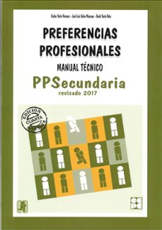 preferencias profesionales secundaria - pps. manual tecnico-9788478698578
