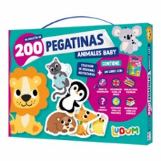 ludum - maletin 200 pegatinas - animales baby-9791387627478