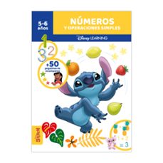 cuadernos disney learning - numeros y operaciones simples - stitc h (5 - 6 años)-9791387844578