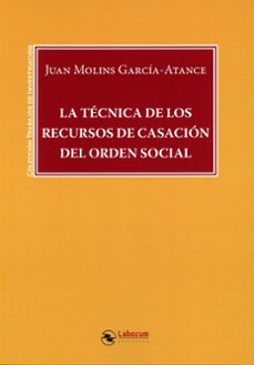 técnica de los recursos de casación del orden social-juan molins garcia atance-9791388025778